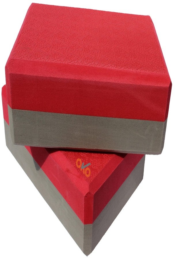 OKO High-Density Foam Yoga Block Brick Set of 2 | Large Size 9"x6"x3" | Lightweight & Durable | Non-Slip Surface for Stability | Yoga & Fitness Support | Made in India - Image 3