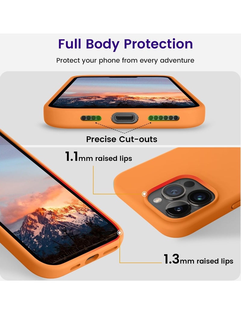 MUNTAQI Shockproof Designed for iPhone 14 PRO Case, Liquid Silicone Phone case with (Soft Anti-Scratch Microfiber Lining) Military Grade Drop Protection Slim Thin Cover, Anti Finger-Print CASE - Image 4