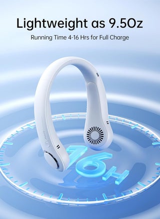 JISULIFE Portable Neck Fan Life 3, Hands Free Bladeless Fan, 4000 mAh Battery Operated Wearable Personal Fan, Leafless, Rechargeable, Headphone Design, USB Powered Desk Fan. - view 3