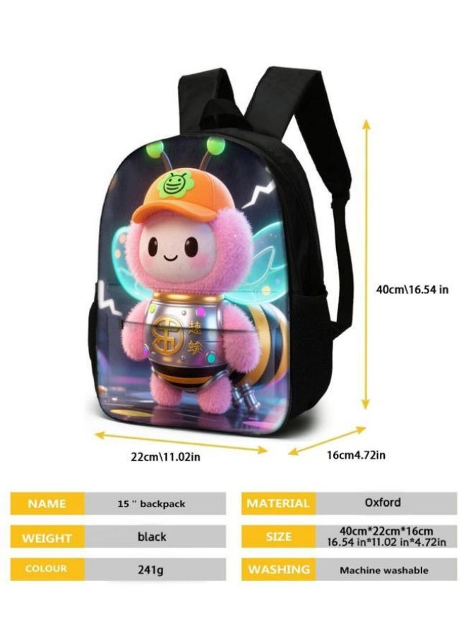 Bright Li Fire Fashion is unlimited! Cartoon bag three-piece set, suitable for a variety of scenes for students and teenagers (available for students, children, friends on outings, mountain climbing, schooling, etc.) - 24 - Image 5