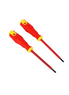 LAWAZIM Screwdriver Set -2 Piece- Ergonomic Flathead & Phillips Screwdrivers with Non-Slip Grip - Durable Heavy-Duty Handheld Tools for Home Repairs, DIY Projects, and Automotive Use  - Image 1