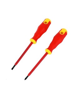 LAWAZIM Screwdriver Set -2 Piece- Ergonomic Flathead & Phillips Screwdrivers with Non-Slip Grip - Durable Heavy-Duty Handheld Tools for Home Repairs, DIY Projects, and Automotive Use  - Image 2