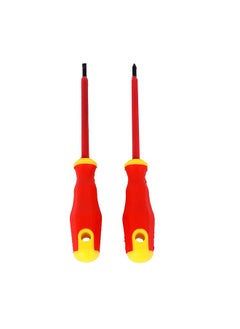 LAWAZIM Screwdriver Set -2 Piece- Ergonomic Flathead & Phillips Screwdrivers with Non-Slip Grip - Durable Heavy-Duty Handheld Tools for Home Repairs, DIY Projects, and Automotive Use  - Image 5