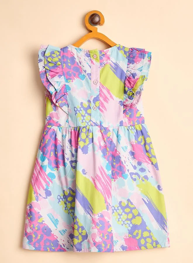 Stylo Bug Stylo Bug All Over Print Dress with Patch Pocket