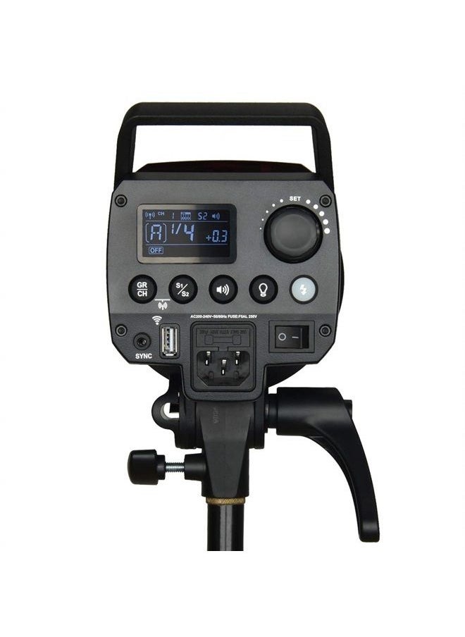 Godox - Godox MS300 Compact Studio Flash 300W 2.4G Wireless Monolight with 150W Modeling Lamp,Outstanding Power Output Stability,Anti-Preflash,Bowens Mount,5600±200K CCT,0.1～1.8S Recycle Time - Image 1