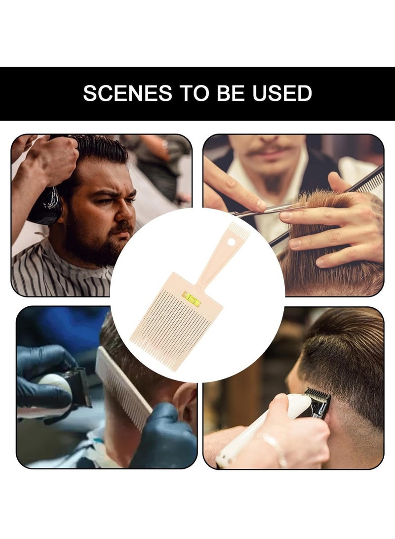 CMGTYYD 2 pieces Hair Comb with Level - Retro-Style Comb, with Water Leveling for Barber Haircut & Styling，Flat Top Guide Comb for Men, Haircut Level Comb, Dual-Ended Flat Top Comb Hair Combs, Barber Hair Comb with Accurate Water Levelling System - Image 2