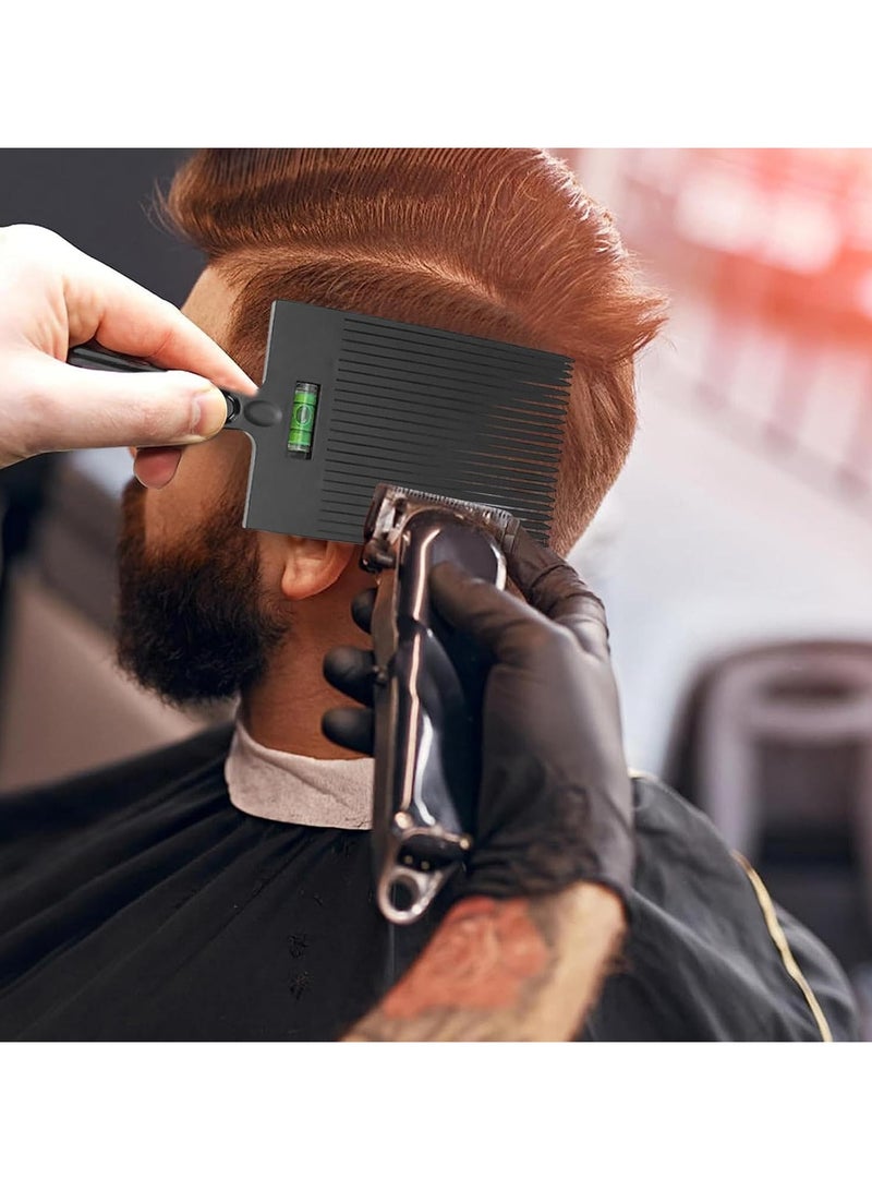 CMGTYYD 2 pieces Hair Comb with Level - Retro-Style Comb, with Water Leveling for Barber Haircut & Styling，Flat Top Guide Comb for Men, Haircut Level Comb, Dual-Ended Flat Top Comb Hair Combs, Barber Hair Comb with Accurate Water Levelling System - Image 4