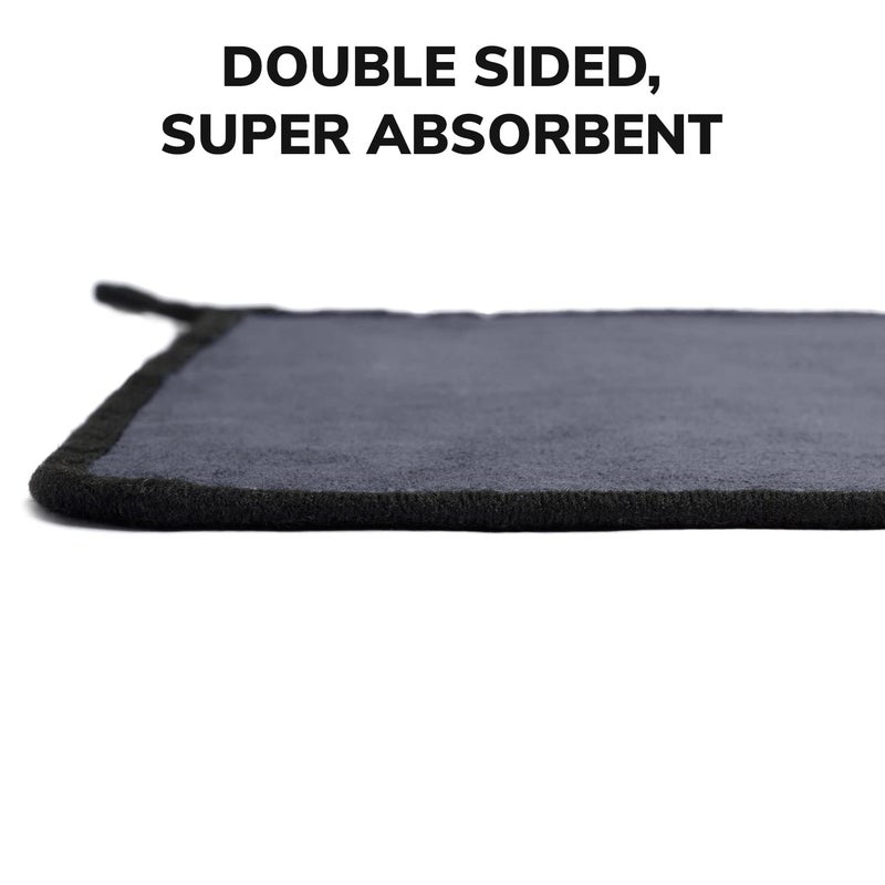 ShineXPro Microfiber Car Cleaning Cloth - OG Soft 500 GSM Extra Large (35x75 CM) Microfiber Cloth for Car and Bike - Suede Edging for Scratchless Drying and Detailing (Pack of 2, Grey) - Image 2