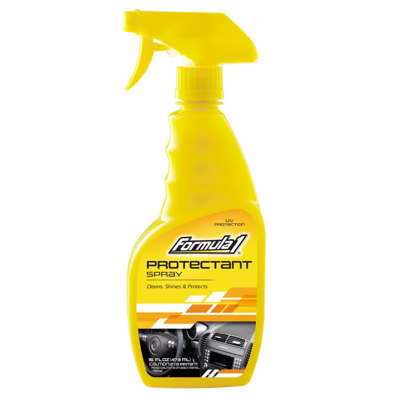Formula 1 Interior Detailing Protectant Spray, Car Interior Cleaner with UV Protection, Non Greasy Formula, Safe for Vinyl, Rubber, Plastic, & Dashboard - 16oz - Image 1