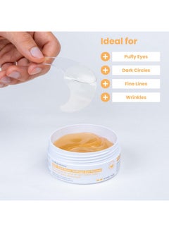 masque Bar My Ingredients Gold & Snail Mucin Hydrogel Eye Patches 30 Pairs- Dark Circle and Puffy Eye Treatment, Energizing Solution for Tired Eyes, Korean Under Eye Patches for Dark Circles and Undereye Bags  - Image 4
