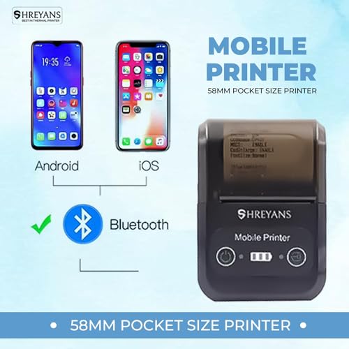 SHREYANS SRS588 2inch Portable Bluetooth Printer (588_Manual Cutter) - Image 5