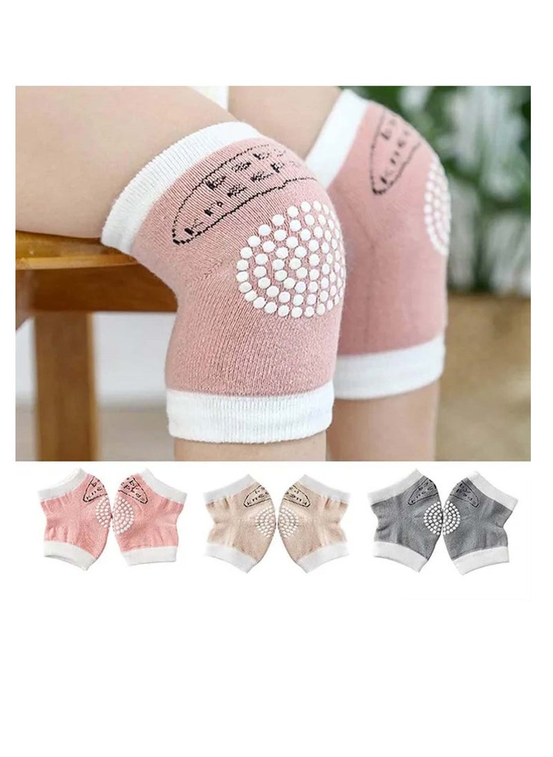 STAR BABiES - Star Babies - Combo Pack of 2- Kids Powder Puff  with Baby Girl's Knee Pad - Pink - Image 1