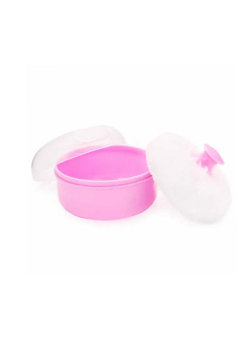 STAR BABiES - Star Babies - Combo Pack of 2- Kids Powder Puff  with Baby Girl's Knee Pad - Pink - Image 1