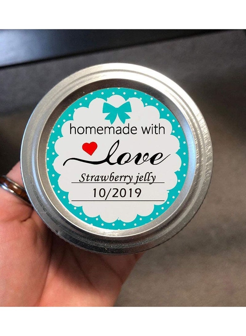 Wownect (Pack of 2) Homemade with Love / Thank You for Your Order Round Stickers – 1000 PCS 1 Inch Labels for Envelope Seals, Shopping Bags & Bouquets (Pack of 2) - Image 2