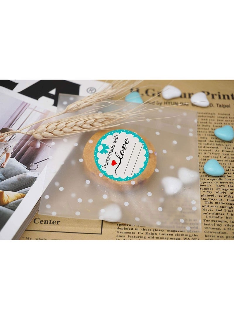 Wownect (Pack of 2) Homemade with Love / Thank You for Your Order Round Stickers – 1000 PCS 1 Inch Labels for Envelope Seals, Shopping Bags & Bouquets (Pack of 2) - Image 4