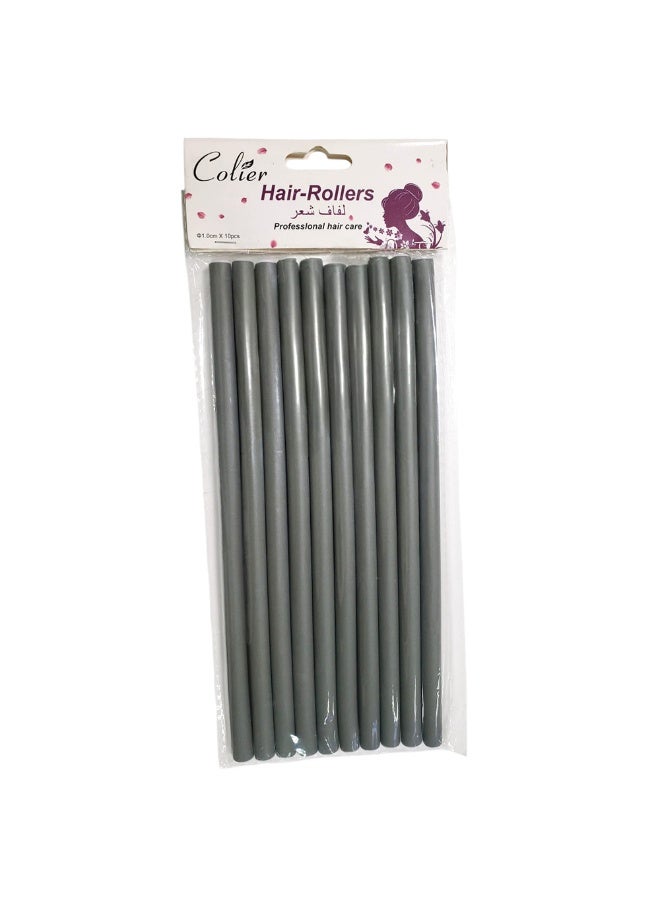 Flexible Foam Hair Rollers with a Diameter of 1.0 cm (10 pieces) Multi Colors - Image 1