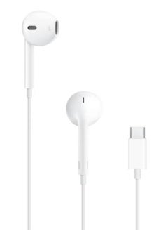 OASIS DESERT Earpods with USB C Wired Earbuds with Microphone & Volume Control, In-ear Headphones for iPhone 15 Pro Max, iPad Pro/Air, Samsung (White)  - Image 1