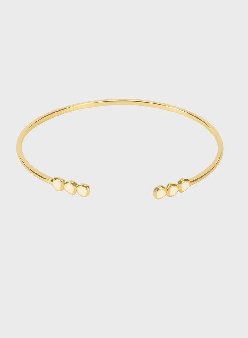 Bangle up Enamel Adjustable Thin Cuff