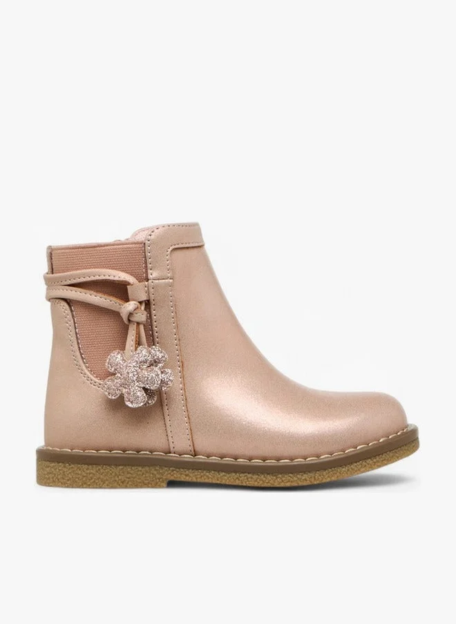 جونيورز جزمة كاحل صلبة بسحاب