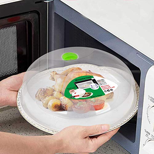 HENYU Microwave Splatter Cover, Microwave Cover for Food, Large Microwave Plate Cover Guard Lid with Steam Vents Keeps Microwave Oven Clean, 11.5 Inch BPA Free & Dishwasher Safe - Image 4