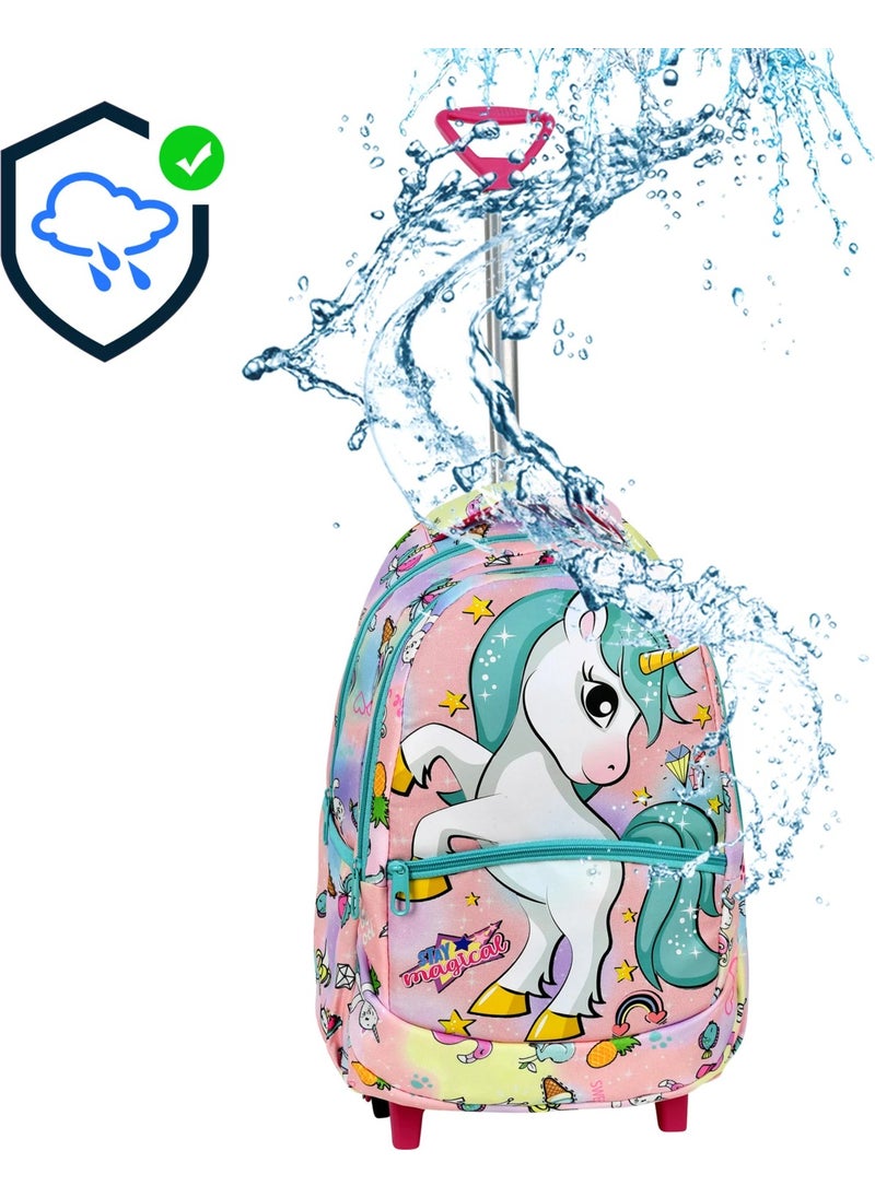 Çantaland Primary School Bag with Wheeled Unicorn Pattern + Lunch Box  - Image 5