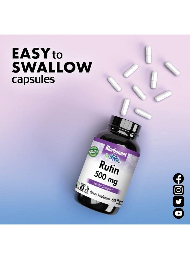 Bluebonnet Nutrition Rutin 500mg (Sophora Japonica) Antioxidant Bioflavonoid for Vascular Support* Vegan, Gluten-Free, Soy-Free - Plant-Based Rutin Supplement - 50 Vegetable Capsules - Image 5