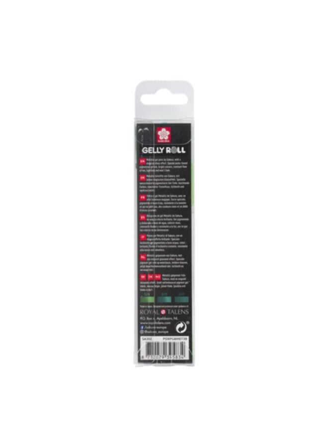 Sakura-Gelly Roll 3 Pieces (Silver/Black/White)-POXPGBMIX3B - Image 2