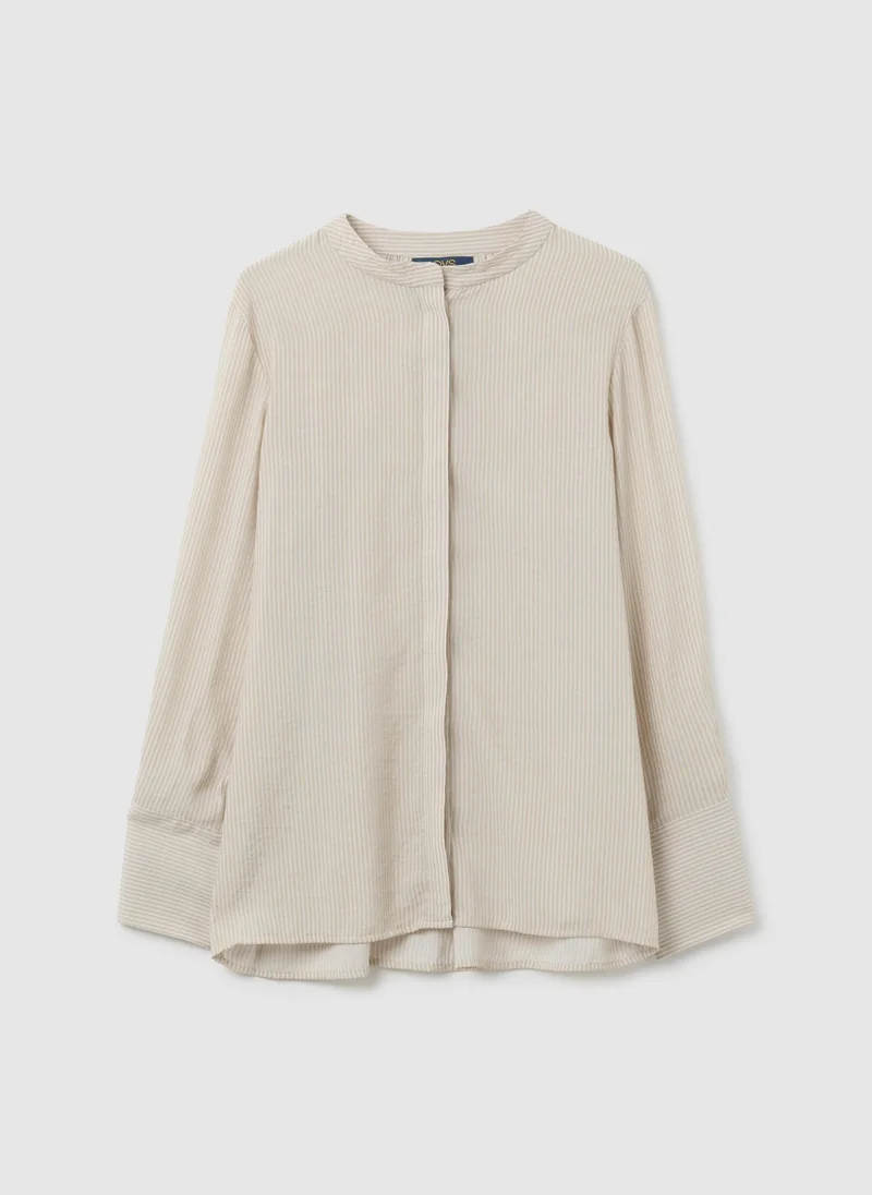 Ovs  MULTICOLOUR REGULAR FIT VISCOSE BLEND SHIRT for Women | Best Price UAE