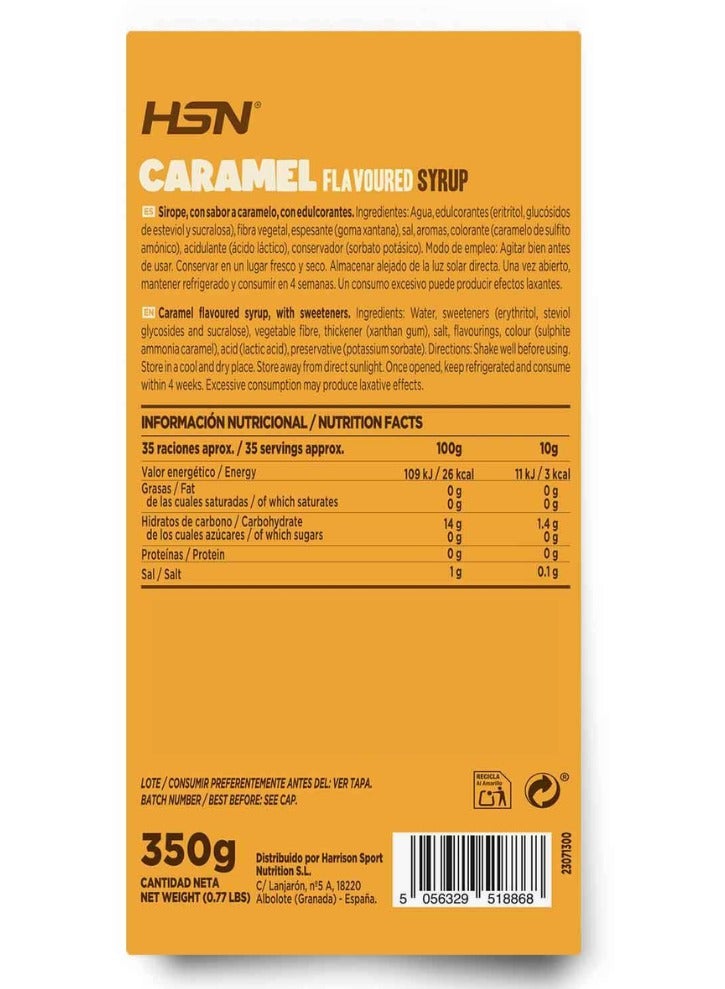 HSN Low calorie Caramel Syrup - 350g - Image 2