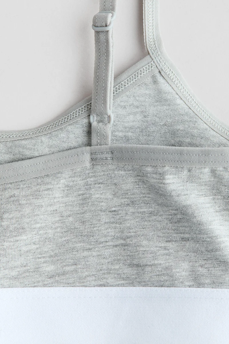 H&M 3-pack cotton crop tops