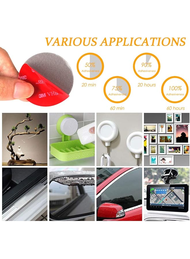 erorex 12 Pcs 3M Double Sided Foam Adhesive Tape Pads Round And Square Vhb Sticky Pads Replacement Mounting Tape - Image 5