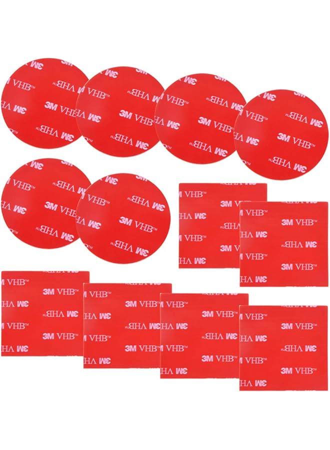 erorex 12 Pcs 3M Double Sided Foam Adhesive Tape Pads Round And Square Vhb Sticky Pads Replacement Mounting Tape - Image 2