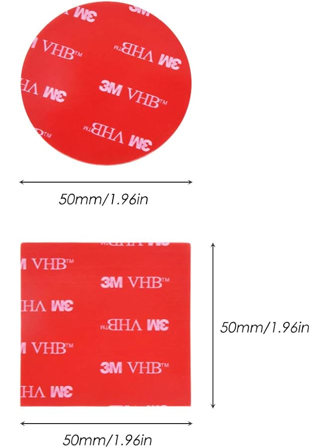 erorex 12 Pcs 3M Double Sided Foam Adhesive Tape Pads Round And Square Vhb Sticky Pads Replacement Mounting Tape - Image 3