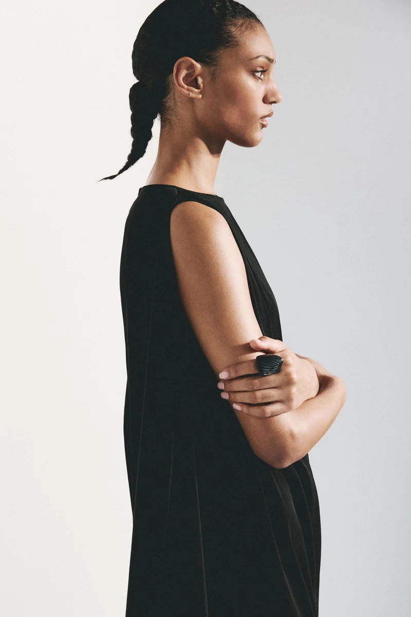 H&M  Draped midi dress for Women | Best Price UAE