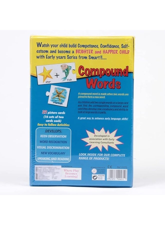 Smart Compound Words Educational Card Game For Kids, Learn & Match Compound Words - Image 2