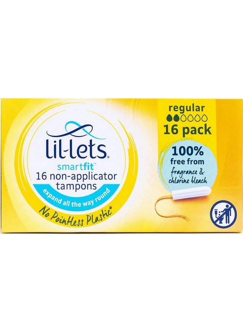 Lil-Lets Smartfit Non-Applicator Regular Tampons 16 - Image 3