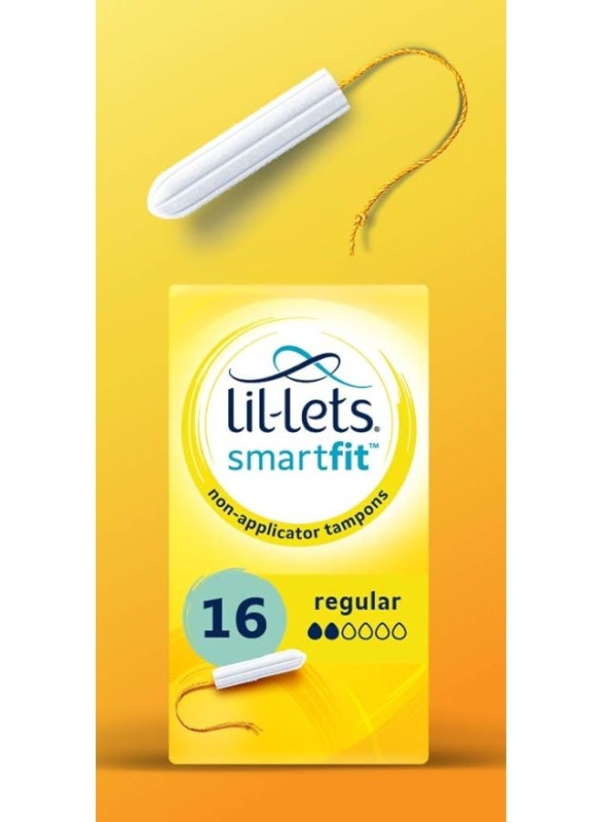 Lil-Lets Smartfit Non-Applicator Regular Tampons 16 - Image 1
