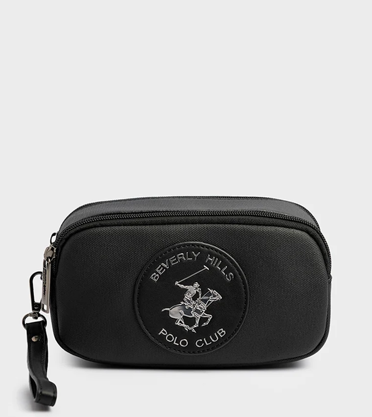 بيفرلي هيلز بولو كلوب حقيبة سفر بسحاب وشعار نادي بيفيرلي هيلز بولو