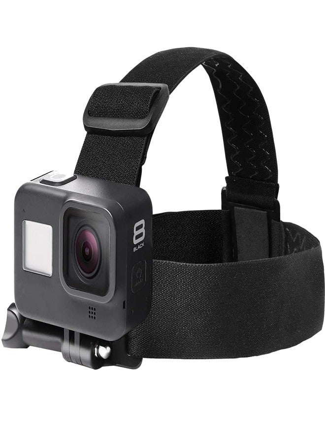 Lupholue Action Camera Head Strap Headband Strap Camera Mount Adapter Compatible With Gopro Hero 12, 11, 10, 9, 8, 7, (2018), 6, 5, Hero Black, Session, Xiaomi Yi, Sjcam, DJI Osmo Action - Image 1