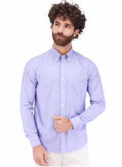 GIORDANO Men's Wrinkle Free Shirt  - Blue  - Image 1