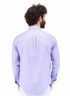 GIORDANO Men's Wrinkle Free Shirt  - Blue  - Image 5