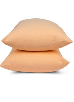 Generic Cotton linen pillowcase set, size 50 * 70 cm, peach  - Image 3