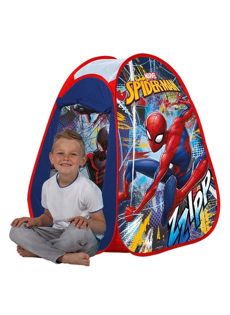 MUMS PLANET Foldable Playpen and Tent for Kids - Spider-Man Pop-Up Play Tent - Fun and Easy-to-Store Kids' Toy - Ideal Gift for Children!  - Image 1