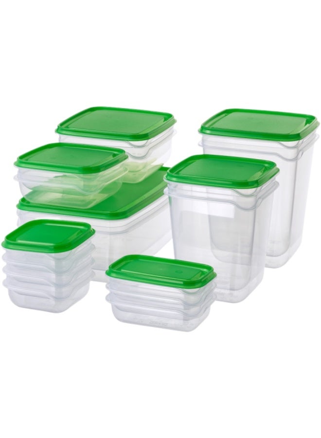 Food Container, Microwave Boxes Meal Prep Containers, [17 Pack] Plastic Storage Food Containers with Lids, Disposable Bento Box Reuse, Refrigerator Safe, Microwave, Dishwasher Safe - Image 2