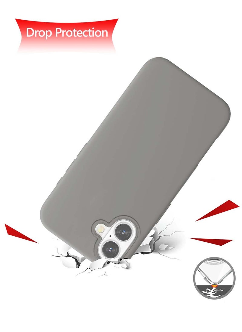 Wtech - Apple iPhone 16 2024 Premium Liquid Silicone Case Cover - Grey - Image 1