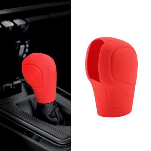 Zufoty Car Gear Shift Knob Cover, Gear Shift Knob Cover Car Protect Accessories, Car Shift Protector Cover Protector, Silicone Automatic Gear Shift Knob Cover Universal for Most Cars - Image 1