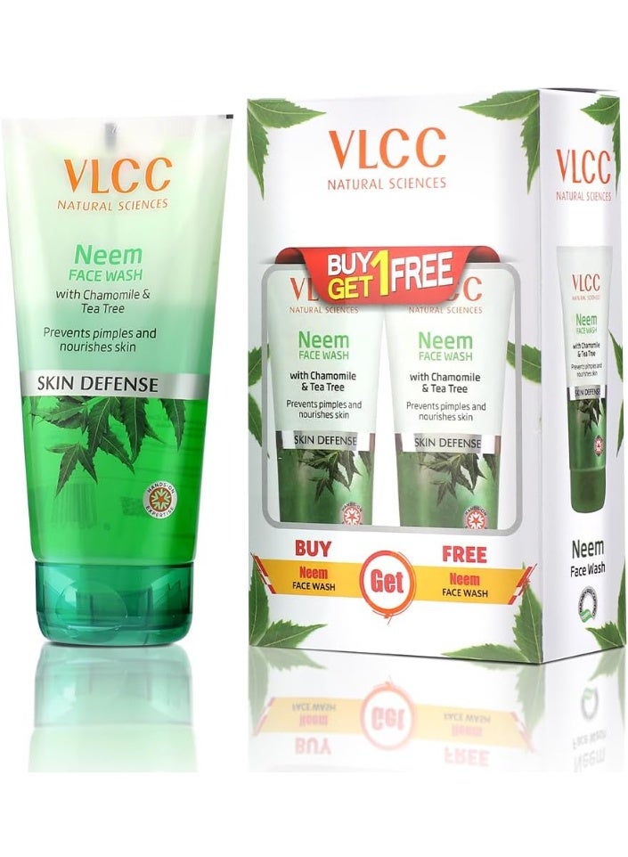 VLCC VL Neem Facewash With Chamomile & Tea tree - Image 1