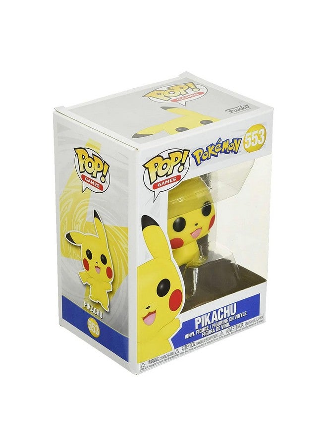 Funko Pokemon Pop! Games Vinyl Figure Pikachu Waving (Flocked) 9cm - Image 1