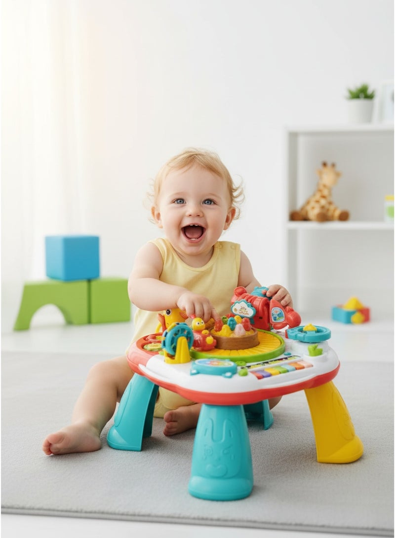 Bingo Baby Activity Learning Table | Musical Educational Play Table with Lights, Sounds & Interactive Toys | Multi-Function Development Center for Infants & Toddlers (Ages 6–36 Months) - Image 1