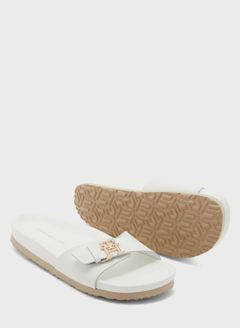 TOMMY HILFIGER Logo Detail Wedge Sandals